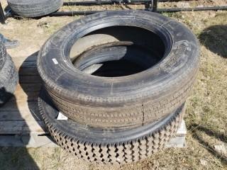 Qty Of (2) 255/70R22.5 Tires