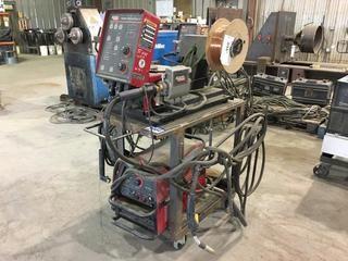 Lincoln Invertec V350 Pro Welder w/Lincoln DH10 Feeder and Cart.