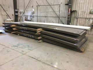 Quantity of (9) Bevelled Steel Plates 72" x 225" Pt# 107724 *Correction* MTR's are NOT Available. (2nd From Top)