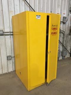 Flammable Cabinet 34" x 34" x 65".