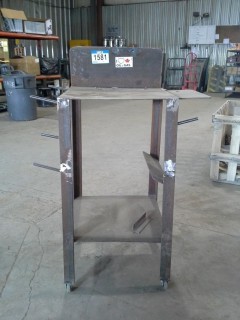 20"x 20"x 46" Steel Rolling Stand.