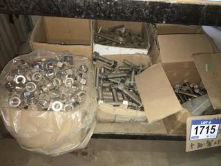 Quantity of Assorted Bolts,Nuts and Studs.