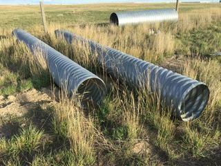 Quantity of (2) Galvanized Culverts 28" x 10'.