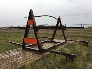 10'11"Wx12'8"Lx98"H Heavy Duty I Beam Pipe Stand.