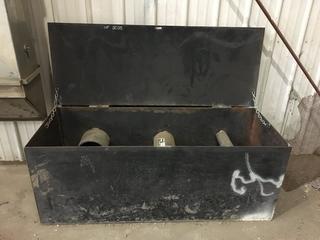 Metal Storage Bin 60" X 22 1/2" X 23" Deep.