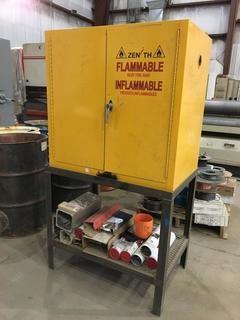 Zenith Flammables Cabinet W/ Metal Stand. 