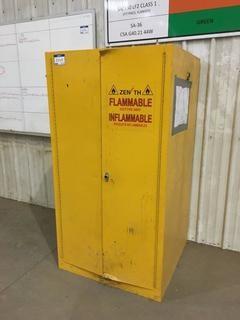 34" X 34" 65" h Zenith Flammables Cabinets. 