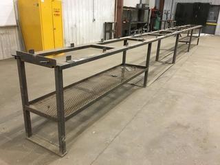 24" X 15' X 36" h Metal Table. 