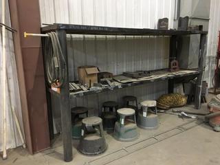 36" X 126" X 66" H Metal Rack W/Shelving. 