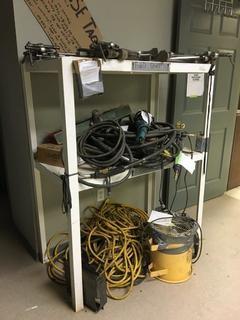 23" X 45" X 54 1/2" Metal Shelf. 