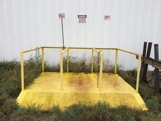 72" X 8' X 11" Bottle Rack W/Ramp. 