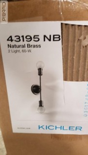 Kichler Natural Brass Wall Sconce