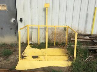 48" X 5' 8" Bottle Rack W/Ramp. 