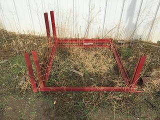 38" X 4' 48" X 23" H ., 3 Leg Metal Stand. 