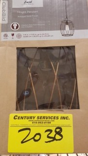 lucid lighting antique gold hanging pendant light