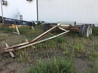 2 Piece 4 Axle Vessel / Tank Trailer W/Pintle Hitch (Yard Use Only)