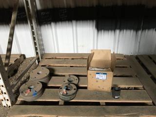 Quantity Of Blind Flange W/ 2" NPT, 8 Repads, # 3 Couplings. 