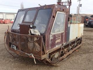 Unit 535: 1980 Bombardier Model MCD Tracked Carrier w/ Water Tank, Cummins 4-Cyl, (2) Man Cab With Lever Controls, Carrier: Rubber Tracks.  *Note: No Hour Meter*  **LOCATED IN CARBON**
