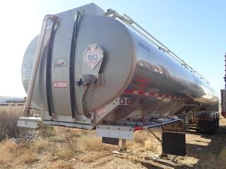 Unit 697: 2007 Columbia Remtec Fuel Bulker, Spec TC 406, 40,000-m3, alum tank, pump & hose assembly, mounted on tridem axle trailer *Photos Coming Soon* **LOCATED IN CARBON**
