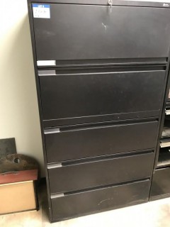 Five Drawer Horizontal Filing Cabinet