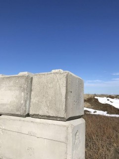 Single Concrete Lego Block