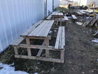 (4) 57" X 72" Picnic Table.