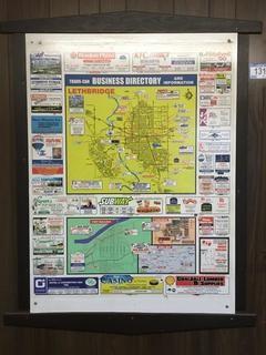 Vintage Lethbridge & Surrounding Area Business Directory Chart .