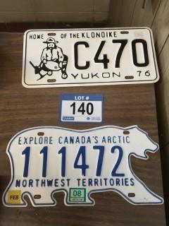 Vintage Yukon License Plate NWT. 