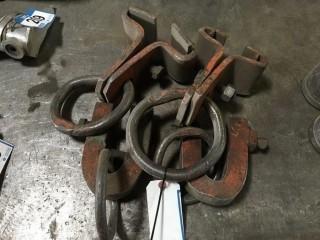 Assorted Flat Bar Clamps.