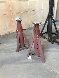 (2) Red Jack Stands. 