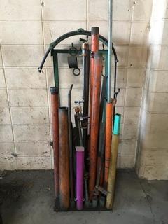 Pipe Rack Stand c/w Assorted Pipe. 