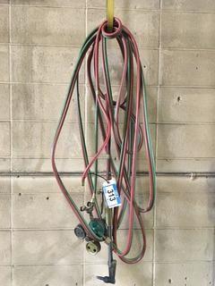 Oxy-acetylene Hose c/w Regulator/Torch. 