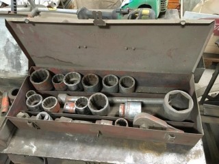Tool Box c/w Assorted Sockets. 