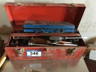 Tool Box c/w  Assorted Hand Tools. 