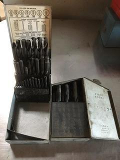 Steel Boxes Of Assorted Drill Bits. 