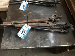 Assorted Forging Tongs. 