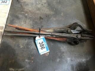 Assorted Forging Tongs. 