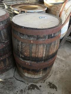 Wooden Barrel. 