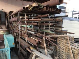 Metal Racking c/w Assorted Metal 16' X 6' X 6' 