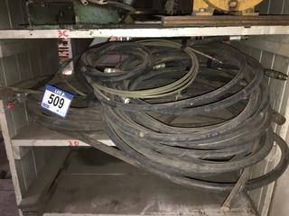 Quantity of Assorted Hoses/Electric Winch. 