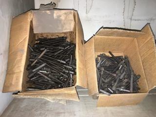 Quantity of Assorted Domed Head Threaded Rod. 