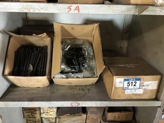 Quantity of Assorted Domed Head Threaded Rod. 