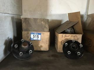 Assorted Heavy Duty 5 Bolt Hubs.