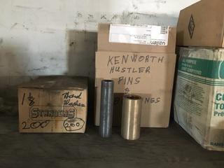 Assorted Hustler Pins/Bushings, Torque Leaf, Bushings, Equalizer Trailer Bushings/Pins. 