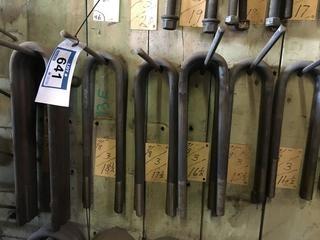 Quantity of 7/8" X 3" Various Lengths U-Bolts. 