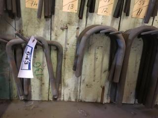 Quantity of 1" X 7 3/4" Various Lengths U-Bolts. 