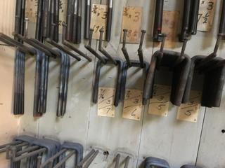 Quantity of 5/8" X 3 " Various Lengths U-Bolts.
