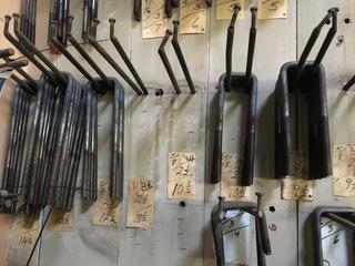 Quantity of 3/4" X 2 1/2" Various Lengths U-Bolts. 