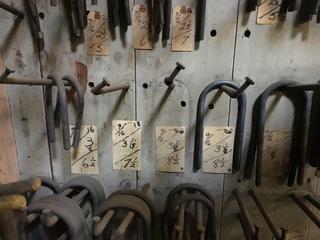Quantity of 5/8" X 3 1/4" Various Lengths U-Bolts.