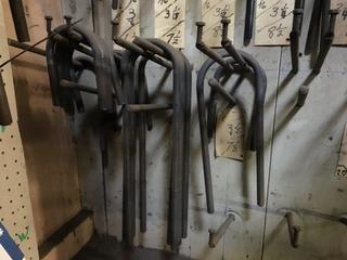 Quantity of 5/8" X 3 1/2" Various Lengths U-Bolts.